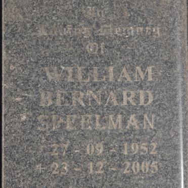 SPEELMAN William Bernard 1952-2005