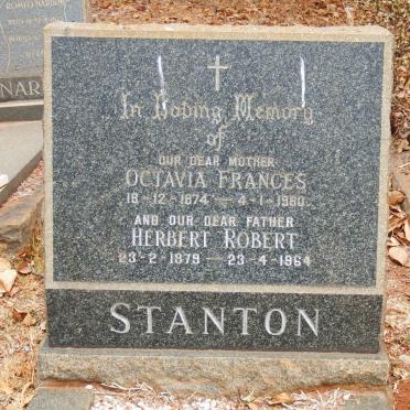 STANTON Herbert Robert 1879-1964 &amp; Octavia Frances 1874-1960