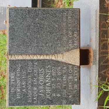 STANDER Jakobus Johannes 1922-1976