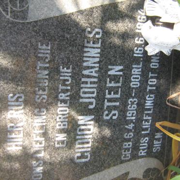 STEEN Gidion Johannes 1963-1964