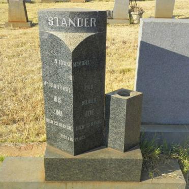STANDER Joe -1983 &amp; Iris Zima -1966