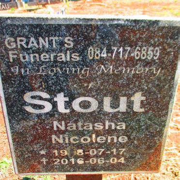 STOUT Natasha Nicolene 19?8-2016