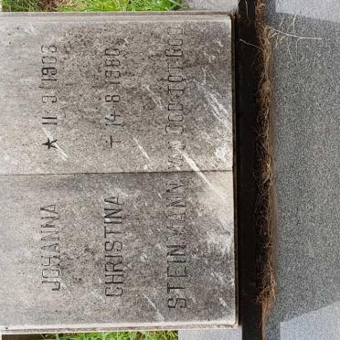 STEINMANN Johanna Christina 1903-1980