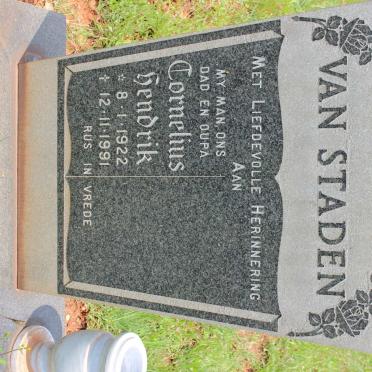 STADEN Cornelius Hendrik, van 1922-1991