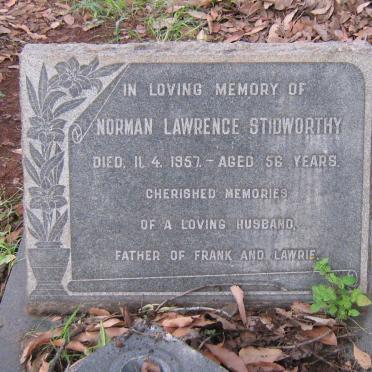 STIDWORTHY Norman Lawrence -1957