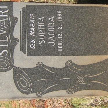STEWART Sophia Jacoba nee MARAIS -1966