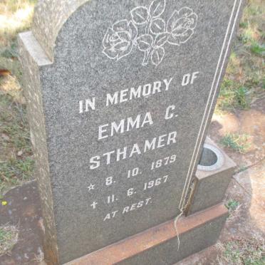 STHAMER Emma C. 1879-1967