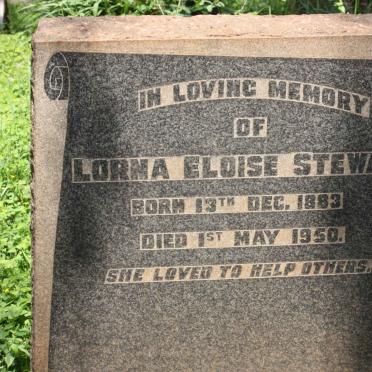 STEWART Lorna Eloise 1883-1950
