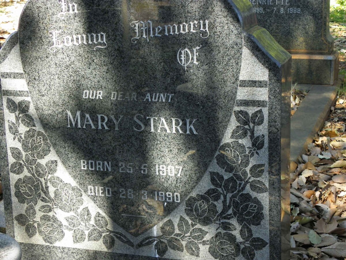 STARK Mary 1907-1990