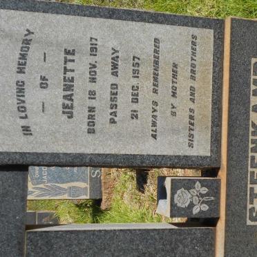 STEENKAMP Jeanette 1917-1957