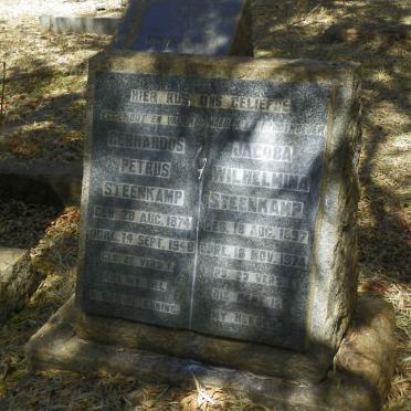 STEENKAMP Gerhardus Petrus 1874-1948 &amp; Jacoba Wilhelmina 1897-1974