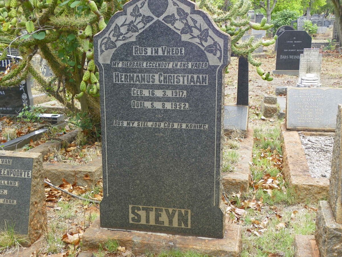 STEYN Hermanus Christiaan 1917-1952