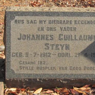 STEYN Johannes Guilaume 1912-1959