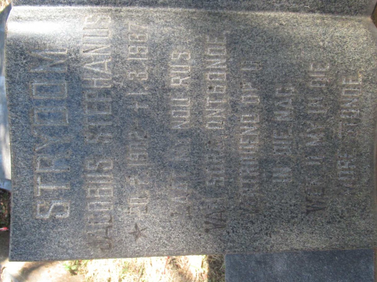 STRYDOM Jacobus Stephanus 1902-1967