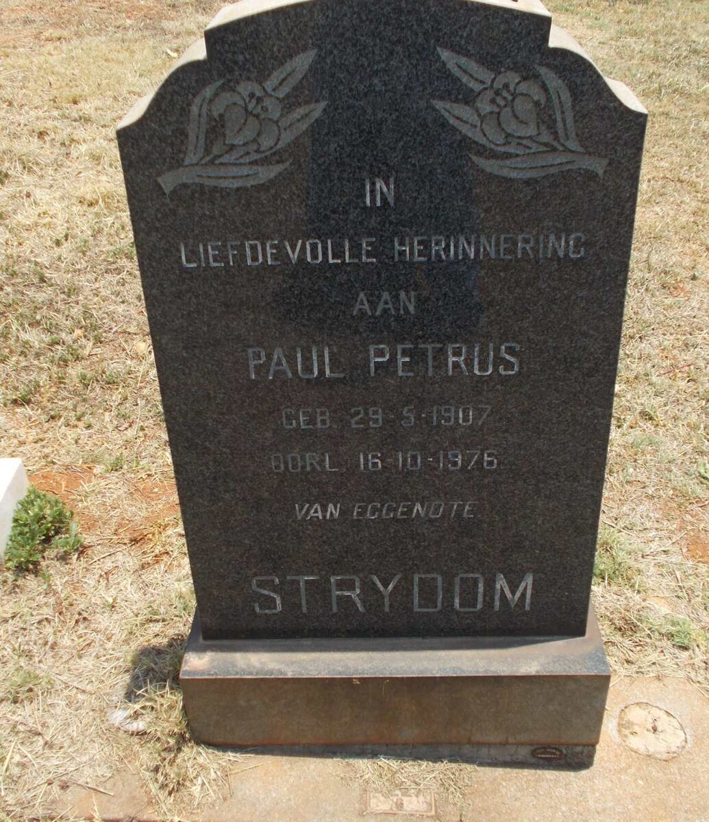 STRYDOM Paul Petrus 1907-1976