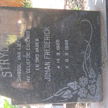 STRYDOM Johan Frederick 1920-1968