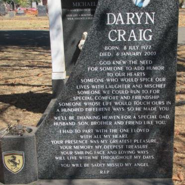 STRYDOM Daryn Craig 1977-2003