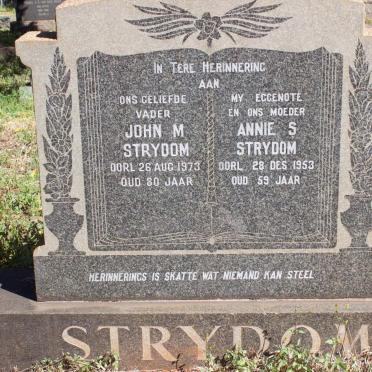 STRYDOM John M. -1973 &amp; Annie S. -1953