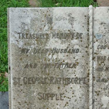 SUPPLE St. George Rathborne 1873-1947