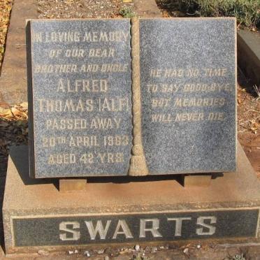 SWARTS Alfred Thomas -1963