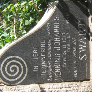 SWART Henning Johannes 1913-1966