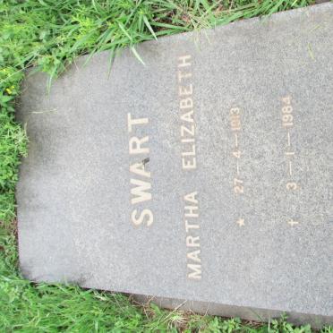 SWART Martha Elizabeth 1913-1984