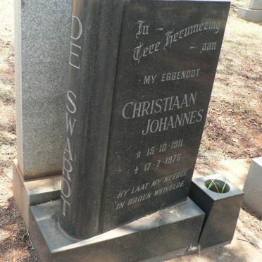 SWARDT Christiaan Johannes, de 1911-1976