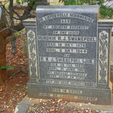 SWANEPOEL Hendrik N.J. 1879-1944 :: SWANEPOEL H.N.J. 1925-1981