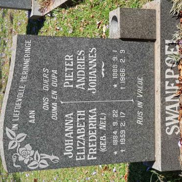 SWANEPOEL Pieter Andries Johannes 1888-1966 &amp; Johanna Elizabeth Frederika NEL 1884-1959