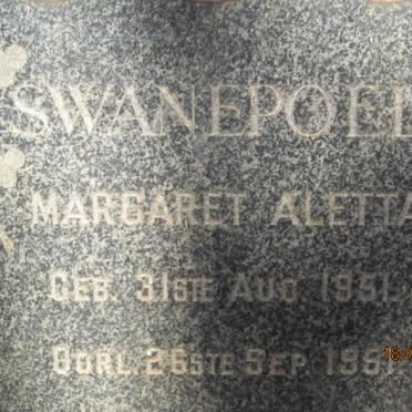 SWANEPOEL Margaret Aletta 1951-1951