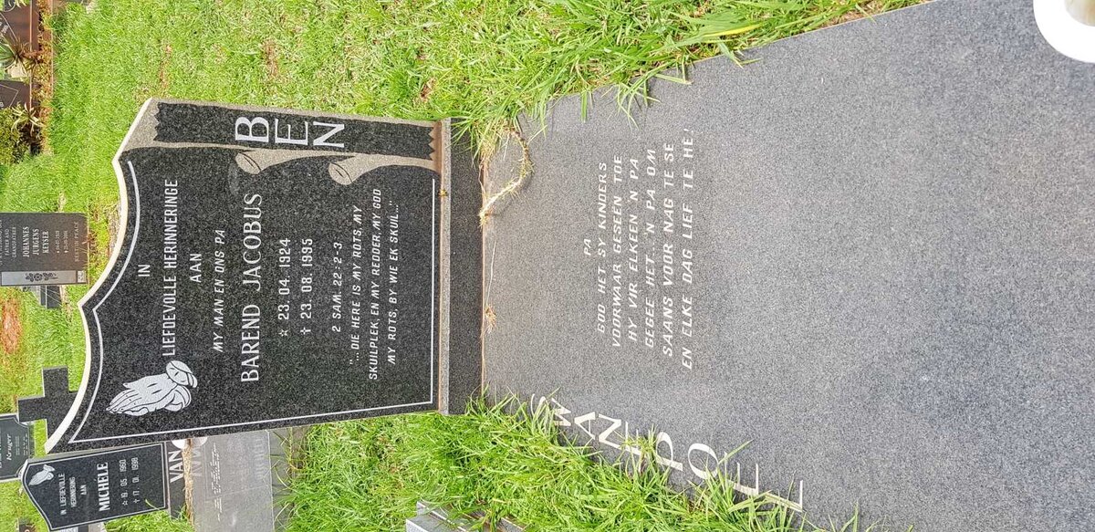 SWANEPOEL Barend Jacobus 1924-1995