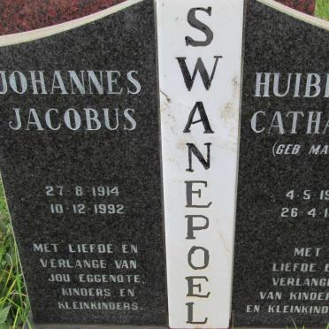 SWANEPOEL Johannes Jacobus 1914-1992 &amp; Huibrecht Catharina MATTHEE  1921-1993
