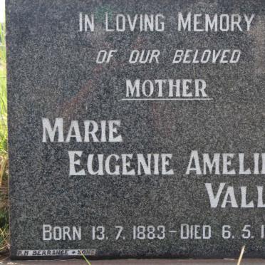 VALLY Marie Eugenie Amelie 1883-1968