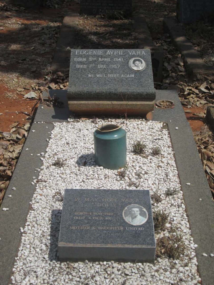 VARA W. May Hope 1920-2011 :: VARA Eugenie Avril 1941-1957