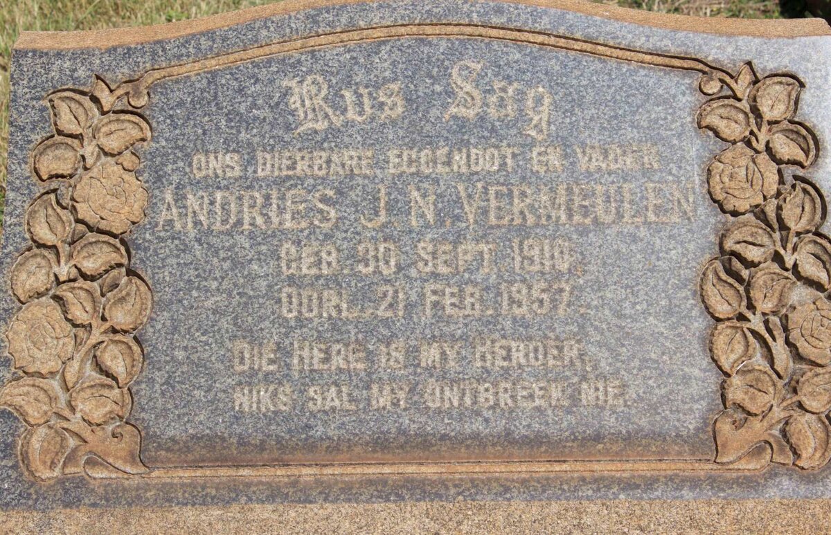 VERMEULEN Andries J.N. 1910-1957