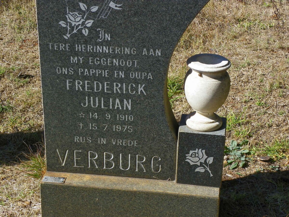 VERBURG Frederick Julian 1910-1975