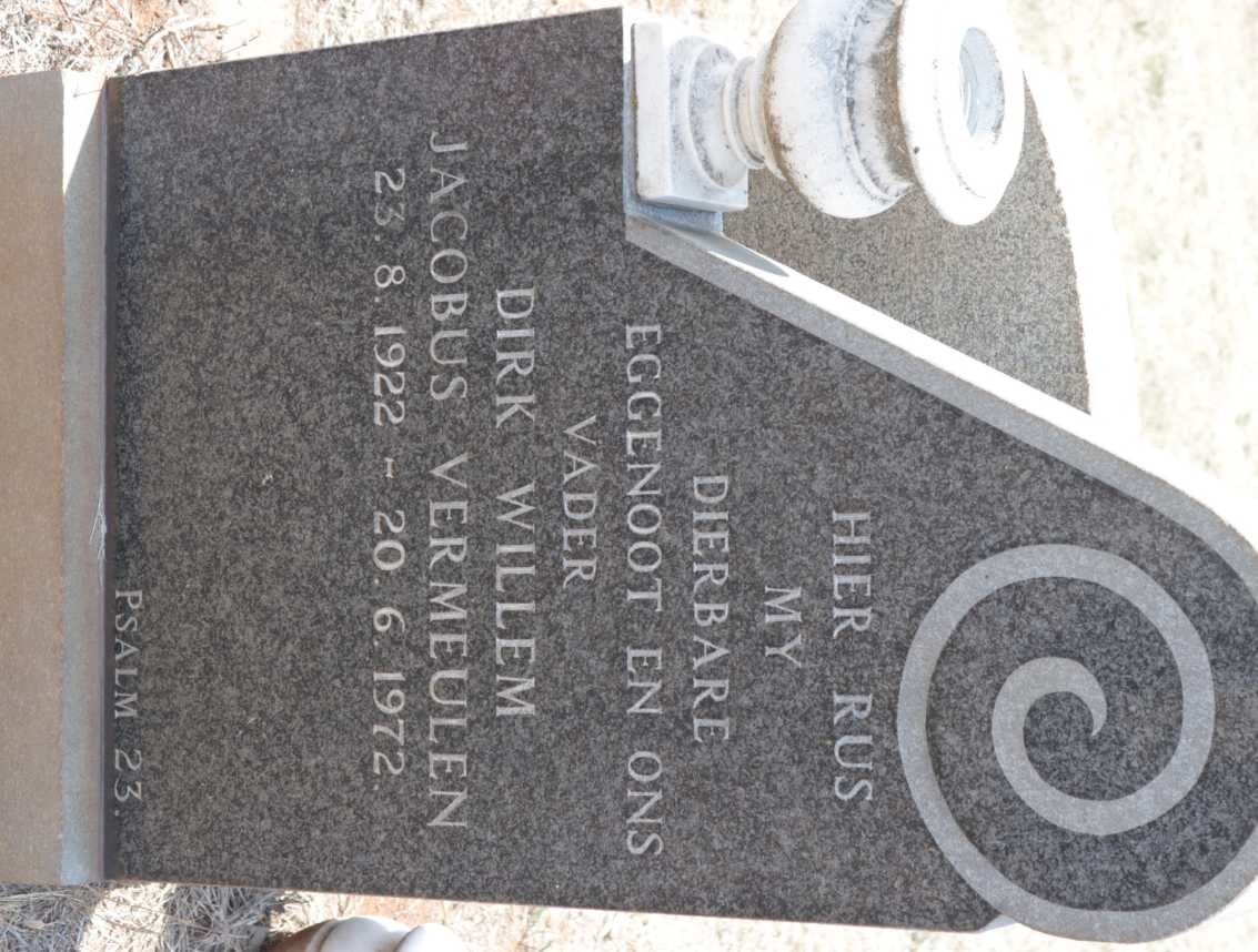 VERMEULEN Dirk Willem Jacobus 1922-1972