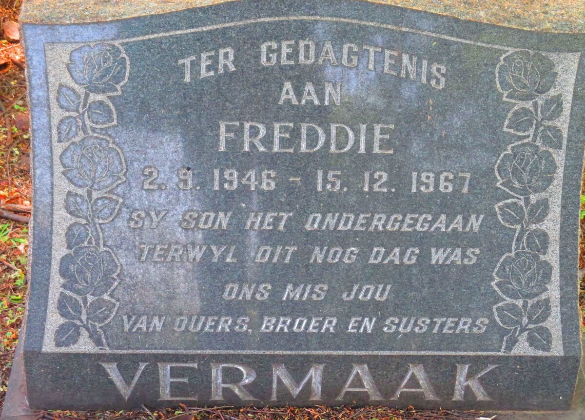VERMAAK Freddie 1946-1967