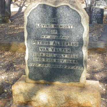 VELZEN Petrus Albertus, van 1888-1944