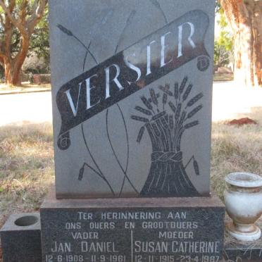 VERSTER Jan Daniel 1908-1961 &amp; Susan Catherine 1915-1987