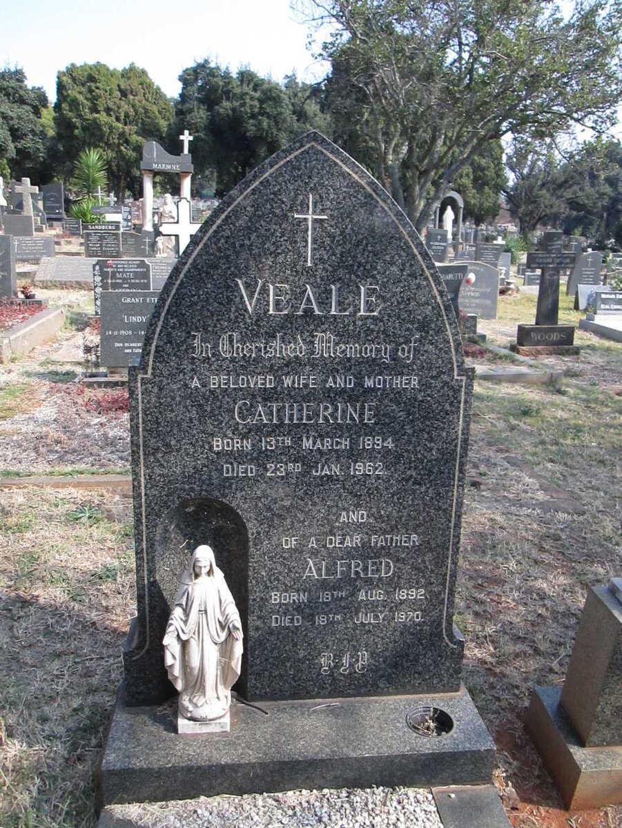 VEALE Alfred 1892-1970 &amp; Catherine 1894-1962
