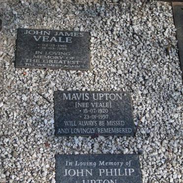 VEALE Alfred 1892-1970 &amp; Catherine 1894-1962