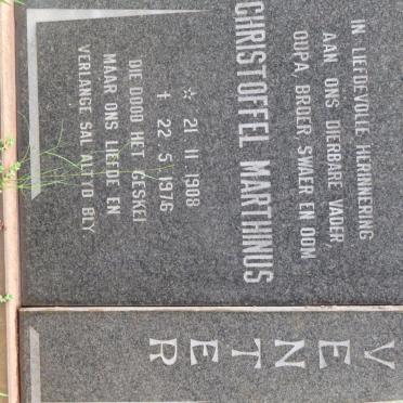 VENTER Christoffel Marthinus 1908-1976