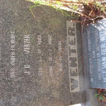 VENTER J.C. 1885-1962