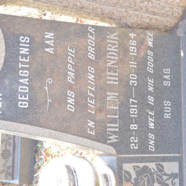 VENTER Willem Hendrik 1917-1964