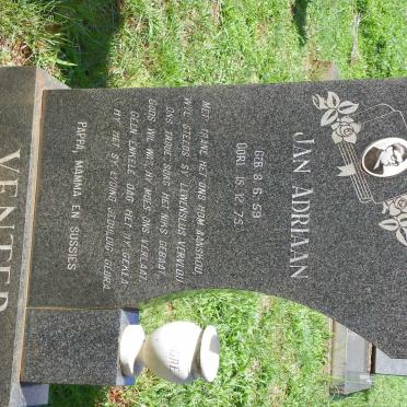 VENTER Jan Adriaan 1959-1975