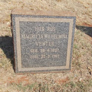 VENTER Magrieta Wilhelmina 1897-1963