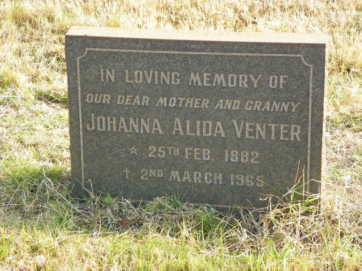 VENTER Johanna Alida 1882-1965