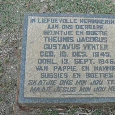 VENTER Theunis Jacobus Gustavus 1945-1946