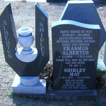 VENTER Erasmus Albertus 1930-1986 &amp; Shirley May 1937-2003